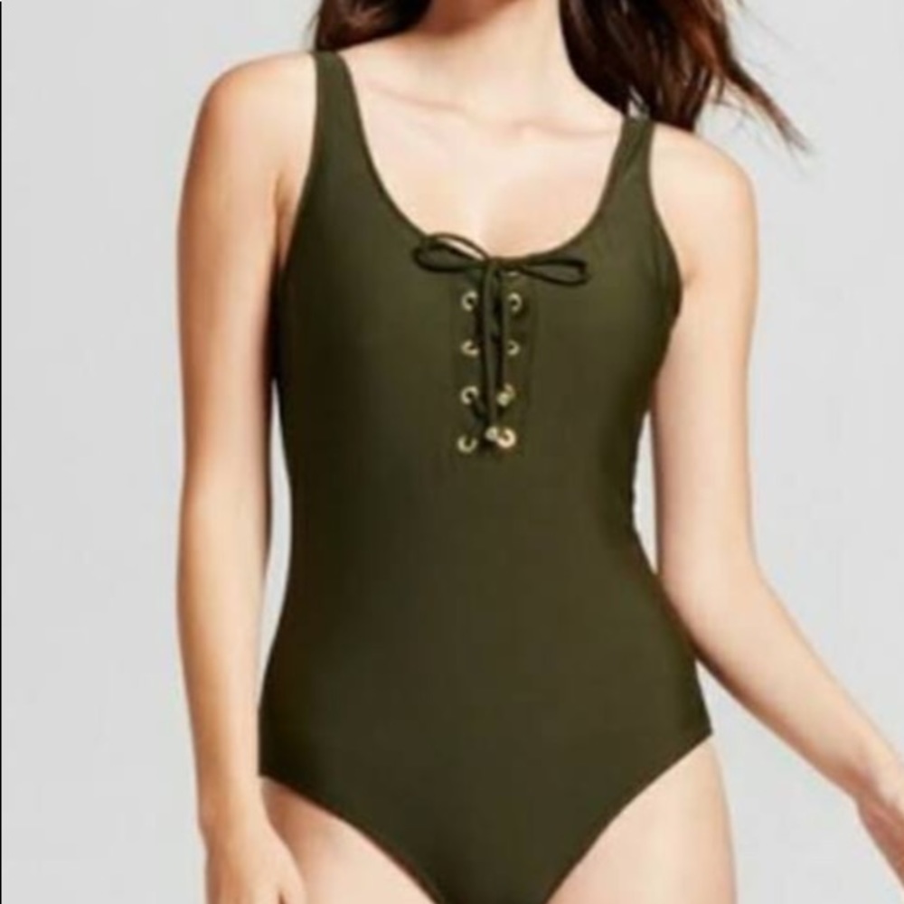 Mossimo size Small bathing suit Lace Front NWT
